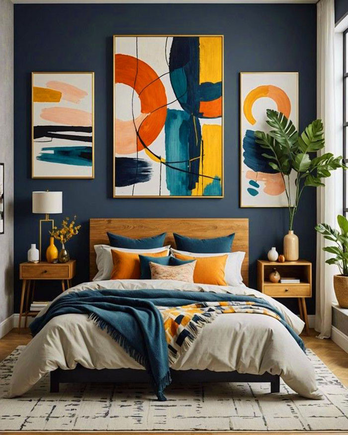 Decor phòng ngủ phong cách nghệ thuật